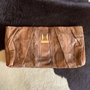 Authentic Halston Heritage Python Clutch